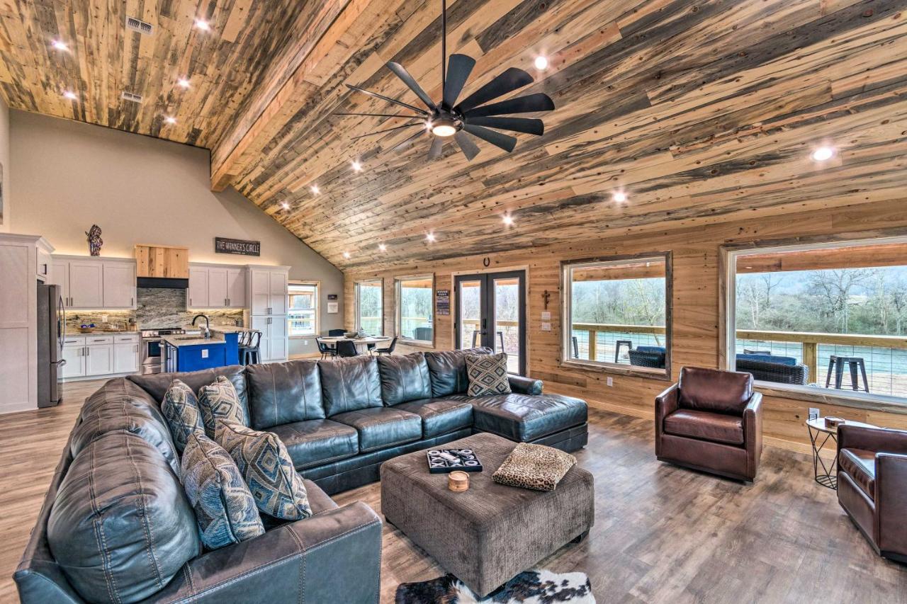Upscale Riverfront Home With Beach And Fire Pit! Glenwood Buitenkant foto