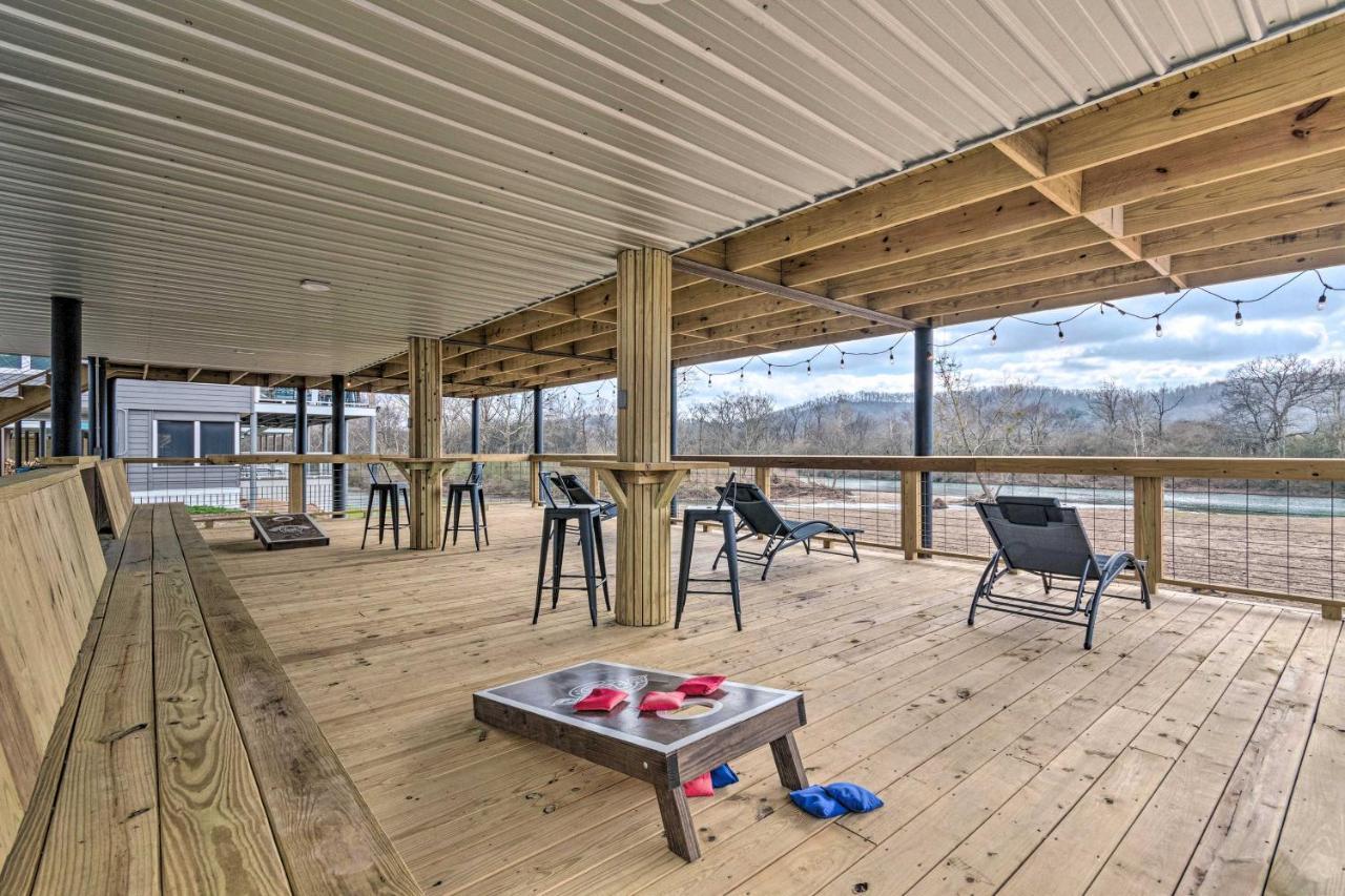 Upscale Riverfront Home With Beach And Fire Pit! Glenwood Buitenkant foto